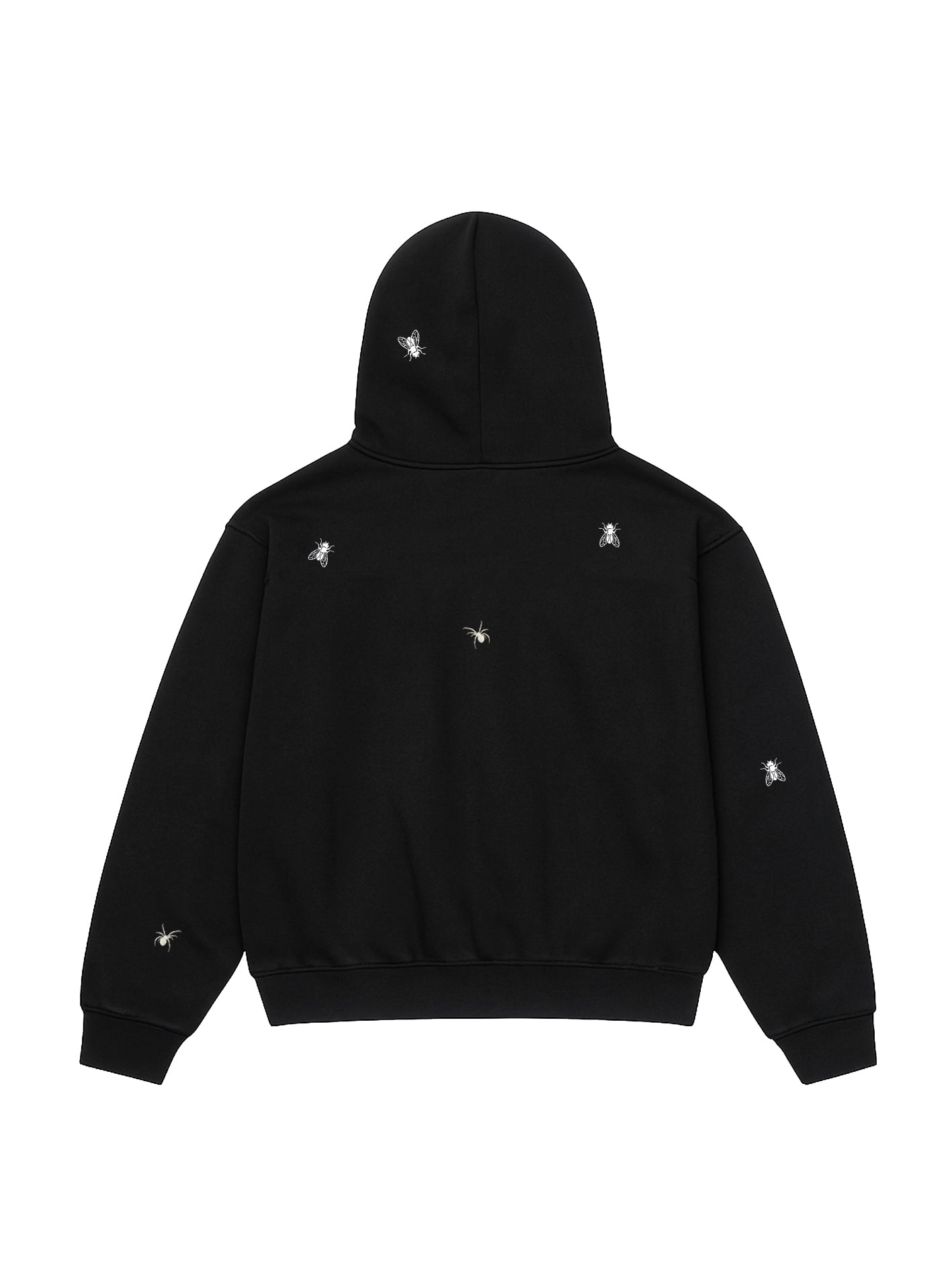 INSECT HOODIE IN ORGANIC COTTON BLACK