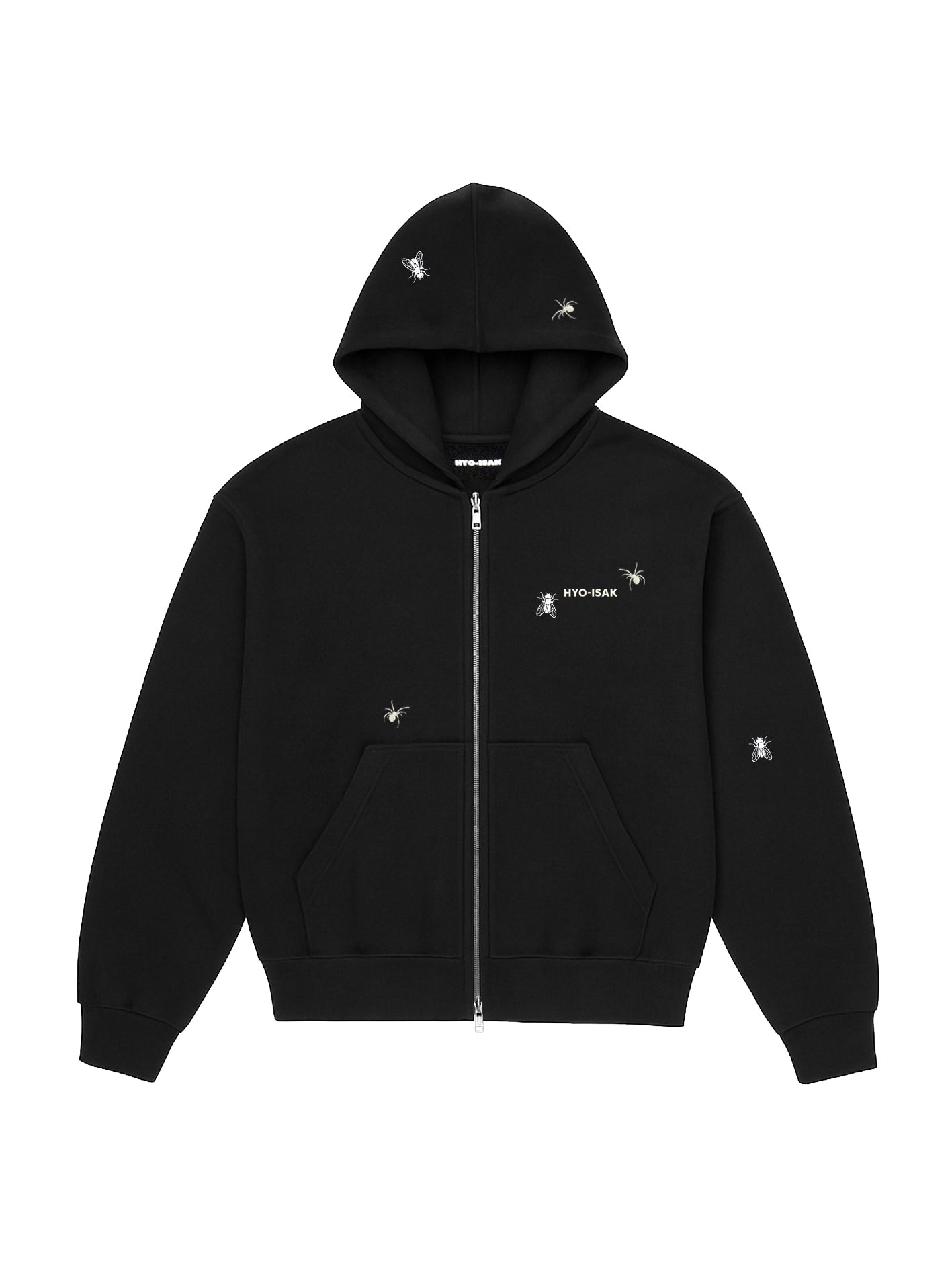 INSECT HOODIE IN ORGANIC COTTON BLACK