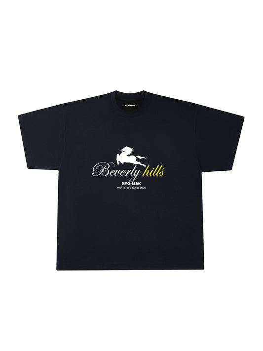 HYO-ISAK RESORT T-SHIRT IN BLACK