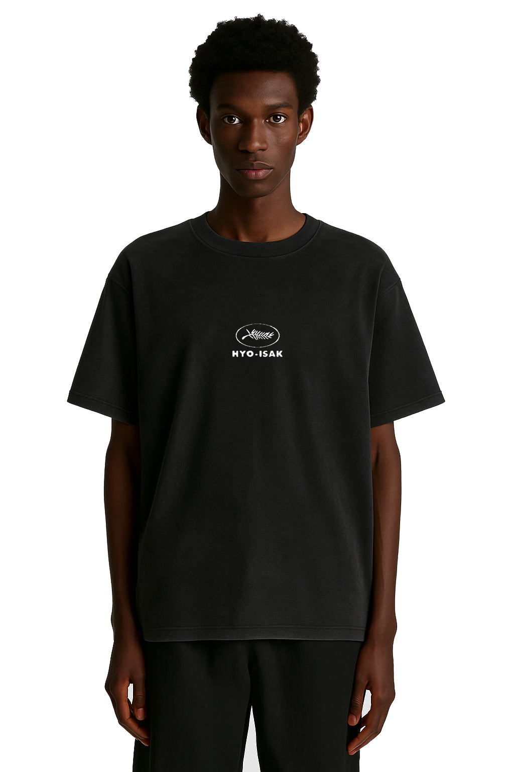 CANNES KNIT T-SHIRT IN BLACK