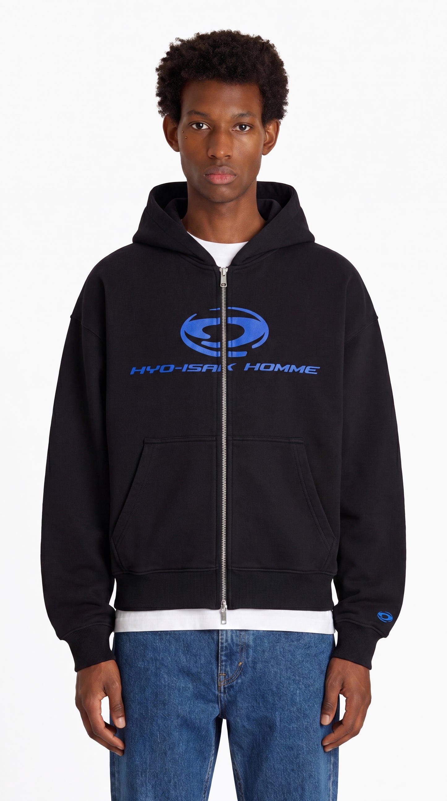 Cropped zip up